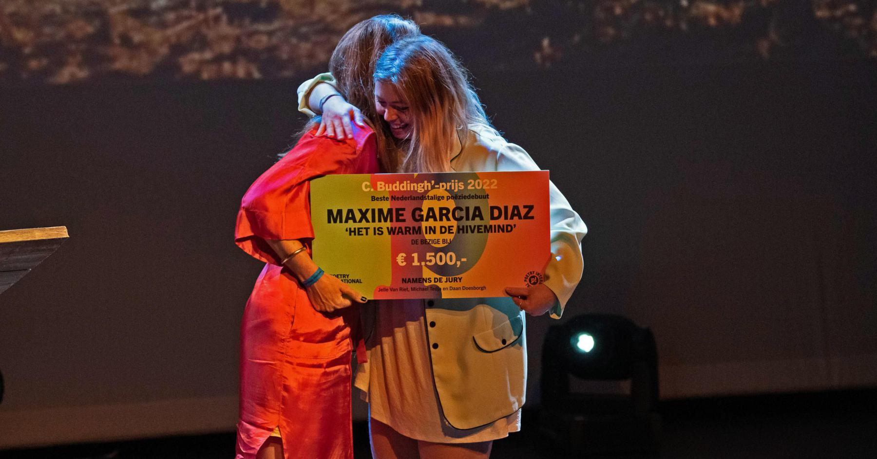 Mixime Garcia Diaz wint 35ste C. Buddingh'-prijs
